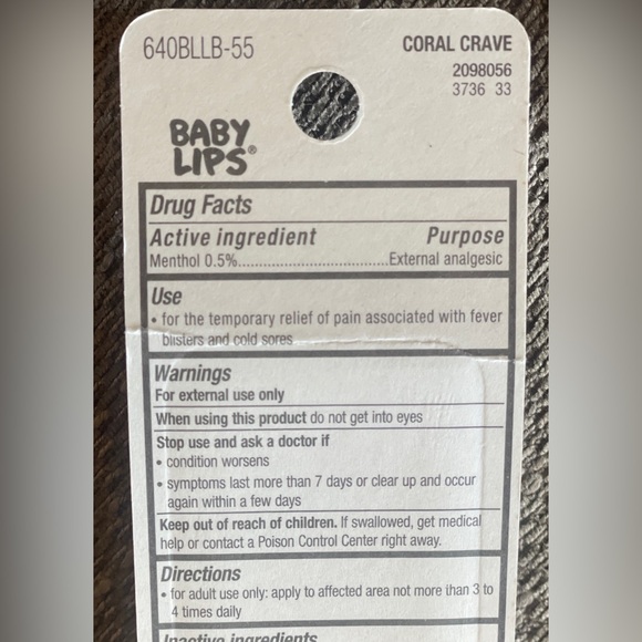 Maybelline’s ‘Baby Lips’ - Medicated Lip Balm— Coral Crave - Picture 7 of 11